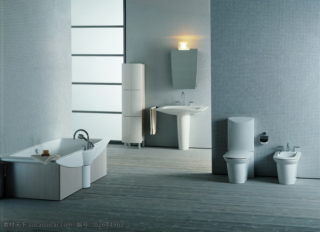 浴室 效果图 卫浴 现代 家居装饰素材 室内设计