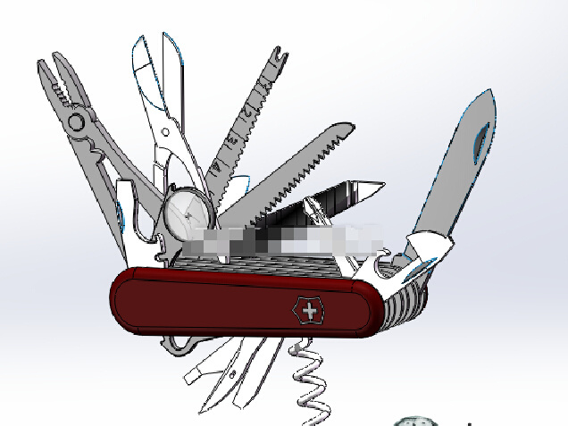 瑞士军刀 3d 模型 3d模型下载 三维模型下载 sldasm 文件 solidworks 三维 3d模型素材 其他3d模型