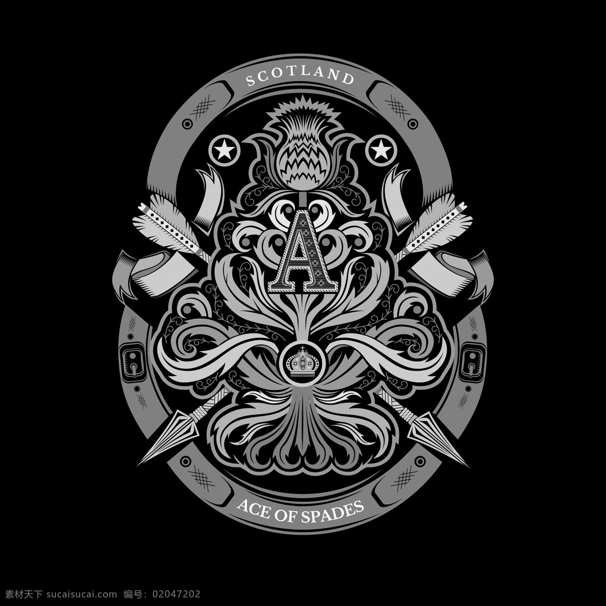 手绘 盾牌 花纹 矢量图 服装设计 包装设计 封面设计 箱包印花 卡片设计 潮流服装印花 潮牌设计 面料印花 布料印花 贴纸图案 民族风花纹 欧式花纹 王冠 皇冠 苏格兰情调 苏格兰风格 民族风花边 对称花纹 t恤印花 传统花纹 手绘黑白花纹 盾牌花纹 雕花 黑桃 扑克花纹 桃心 苏格兰花纹 花纹边框 徽章 肩章 弓箭 矢量图案共享