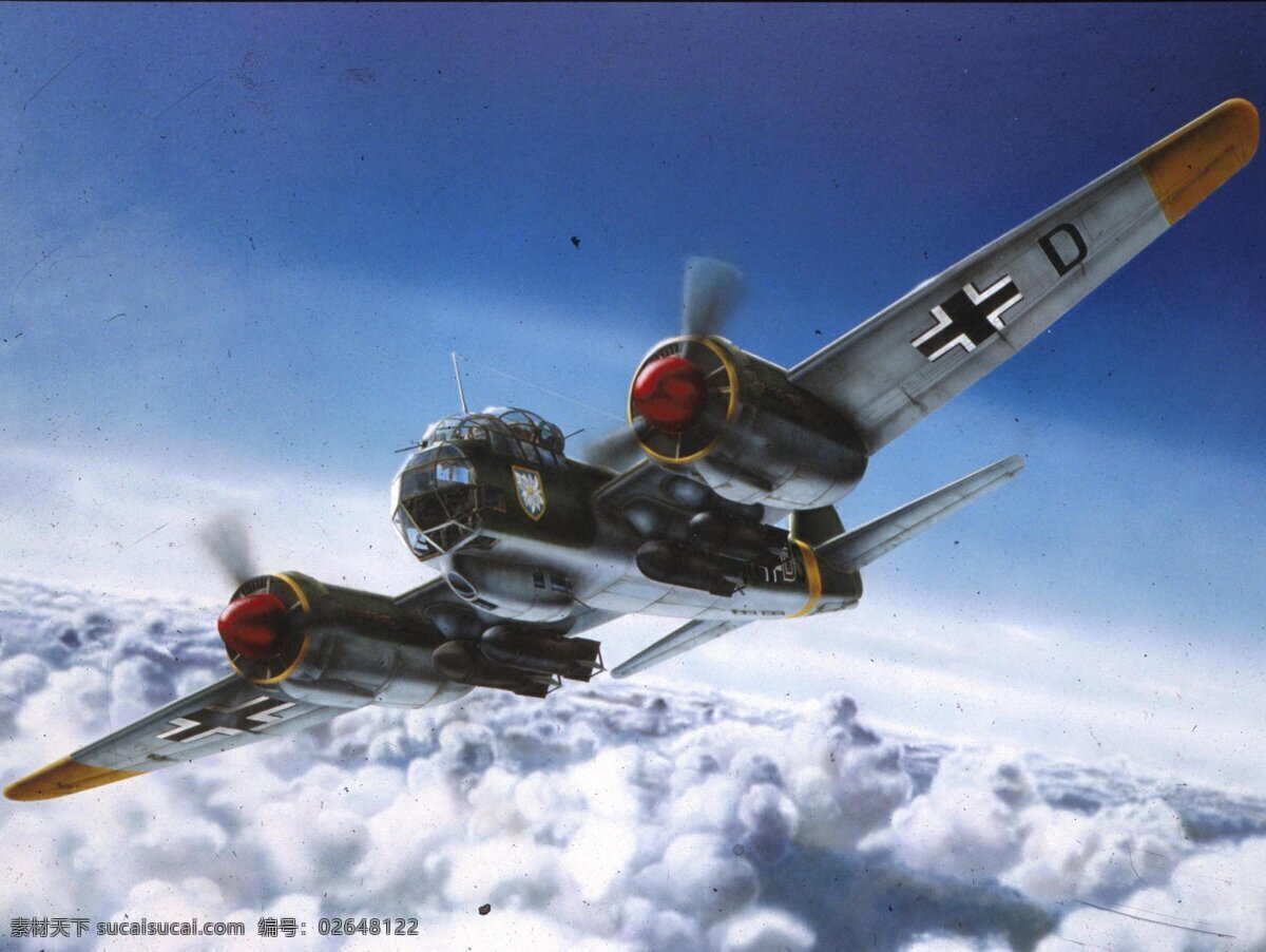 二战 绘画书法 文化艺术 战争油画 战争 油画 设计素材 模板下载 纳粹德国 德国空军 德国轰炸机 容克88 中型轰炸机 二战德军 军事题材 军事绘画