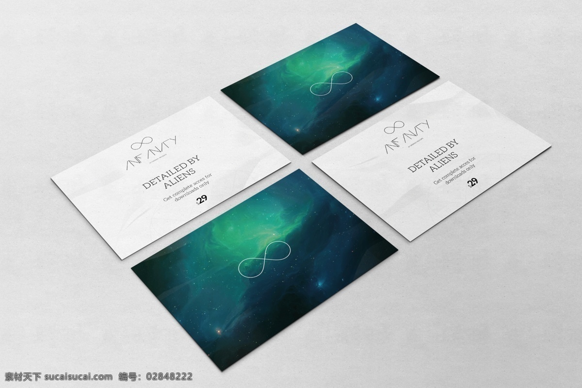 明信片样机 科技 时尚 样机 明信片 灰色