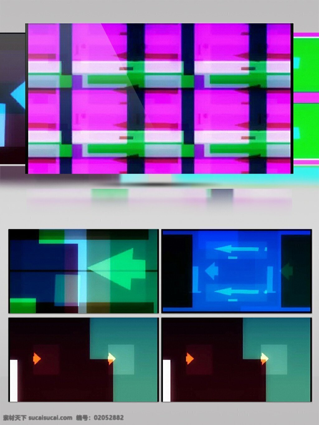紫色 方块 绿色 箭头 高清 视频 动态视频素材 高清视频素材 几何 视频素材 图案