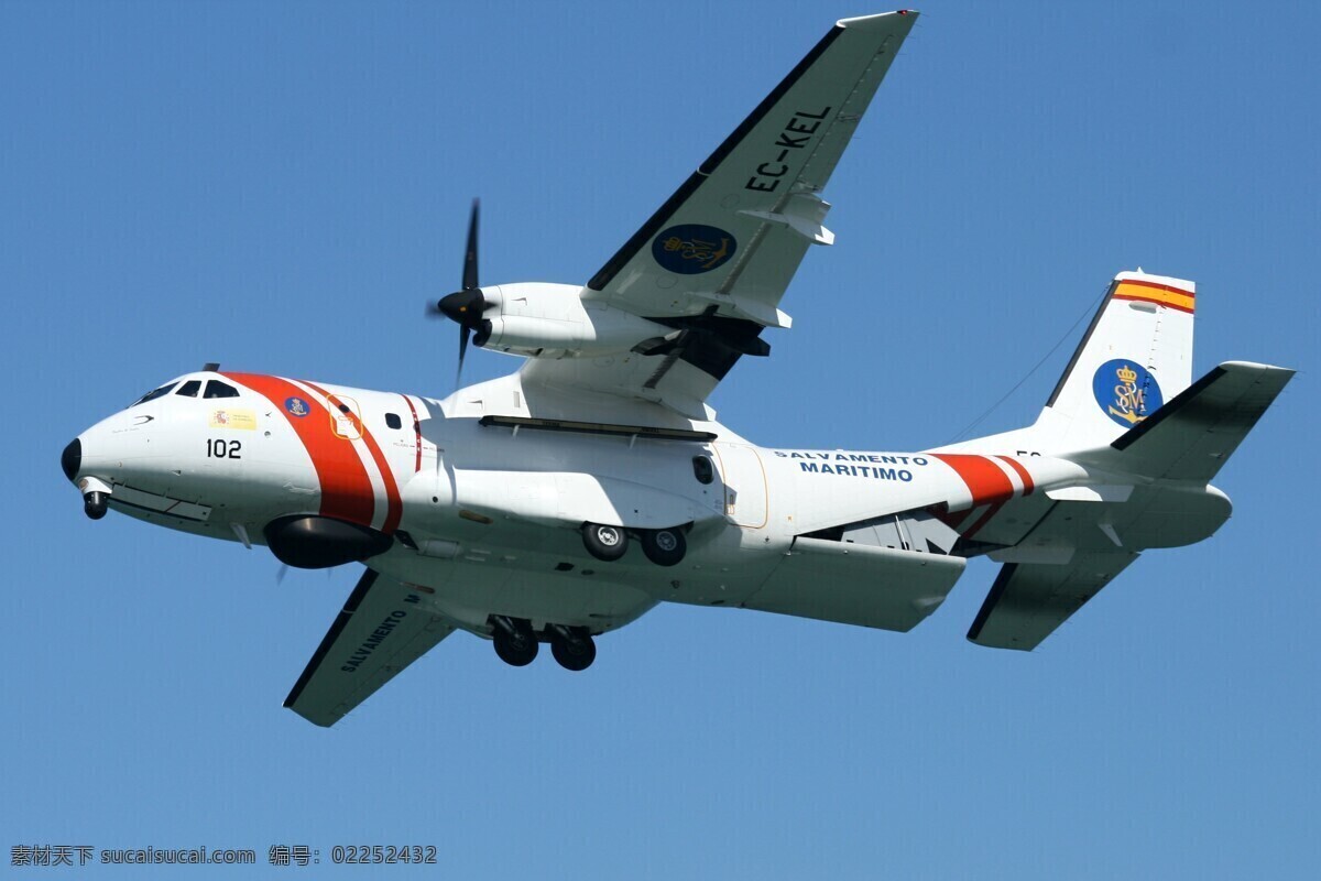 航空图片 交通工具 军事武器 现代科技 运输机 c 235 235运输机 军用运输机 c235 西班牙 海上 救援 协会