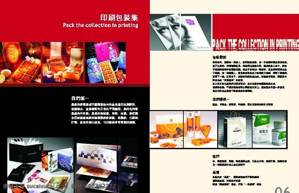 印刷包装集 封底封面设计 单页 印刷包装封面 画册设计 矢量