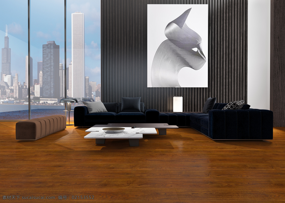 扬子 地板 美国 咖 橡 扬子地板 室内效果图 环境设计 地板铺装图 效果图