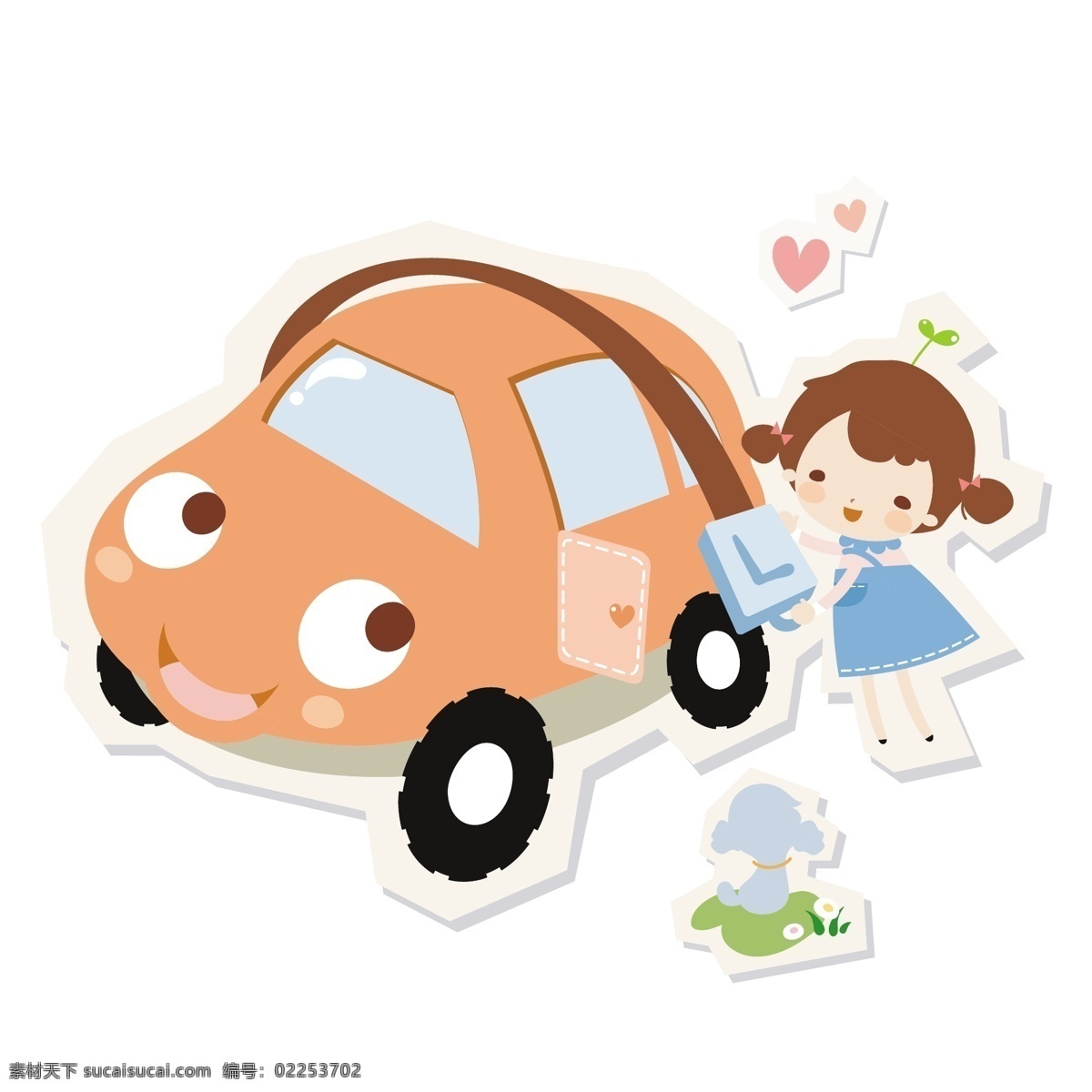 小孩坐汽車 保养 背景画 插画 动漫 轿车 卡通 卡通人物 卡通设计 卡通娃娃 梦幻 汽车 听歌 梦幻素材 童话世界 梦想世界 幼儿卡通 矢量图 矢量人物
