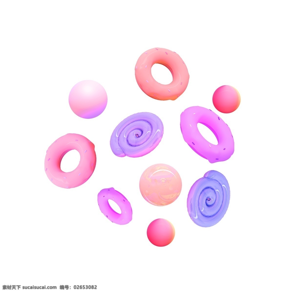 促销 装饰 小 元素 多边形 c4d 小装饰 彩色 热闹 彩虹色 紫色 大促 音响 舞台 c4d源文件 繁多 蓝紫色 霓虹灯 双11 双12