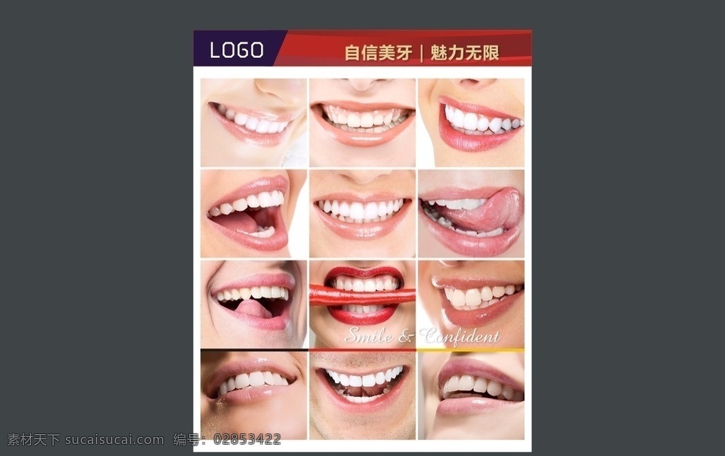 牙科 牙齿 展示 画 集合 自信美牙 美牙 形象宣传 美女 微笑 口腔 企业形象 环境美化 高精 大图 装饰画 展板模板