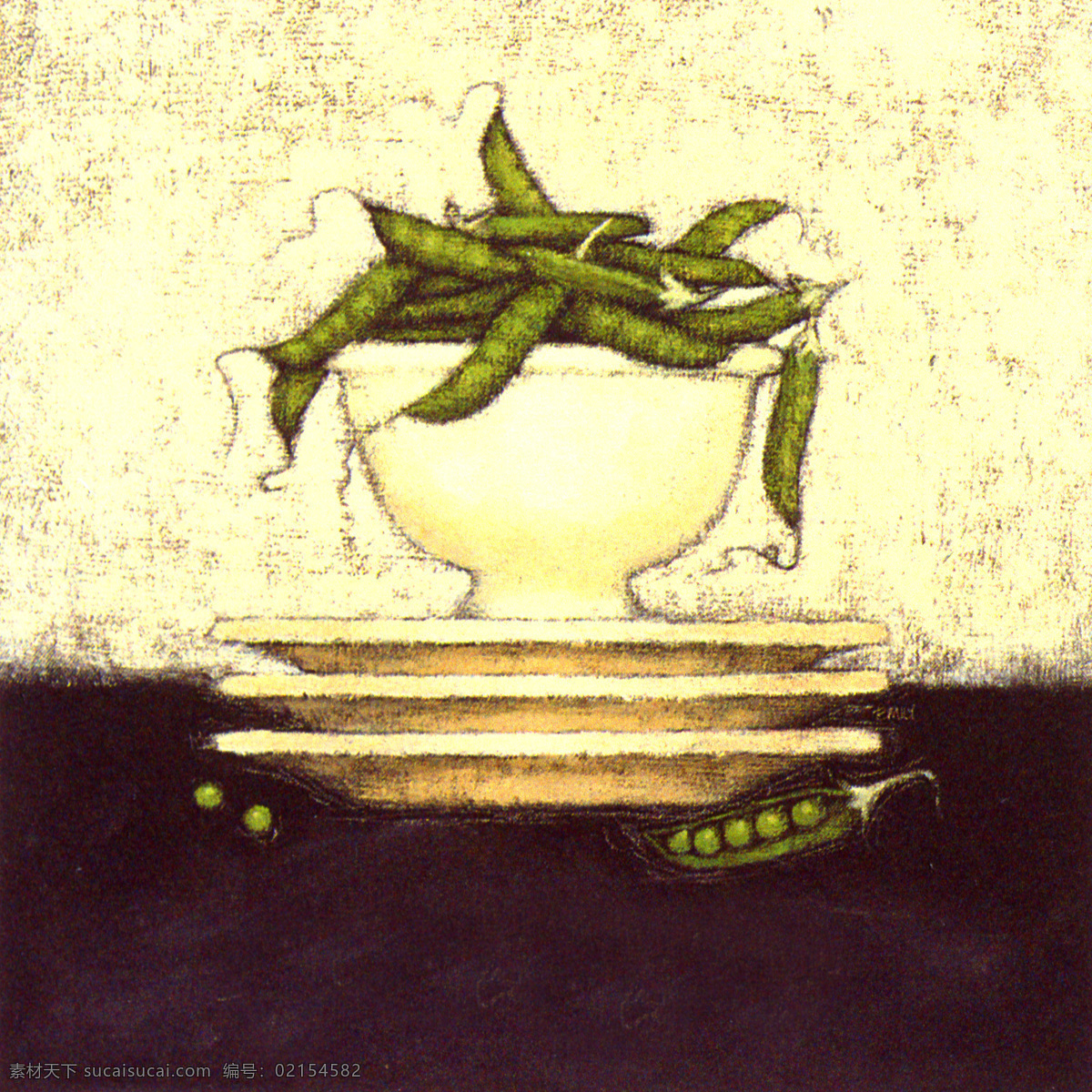 静物 油 画图 绘画书法 静物油画 酒店挂画 碗 文化艺术 写实 静物油画图 碗豆 家居装饰素材