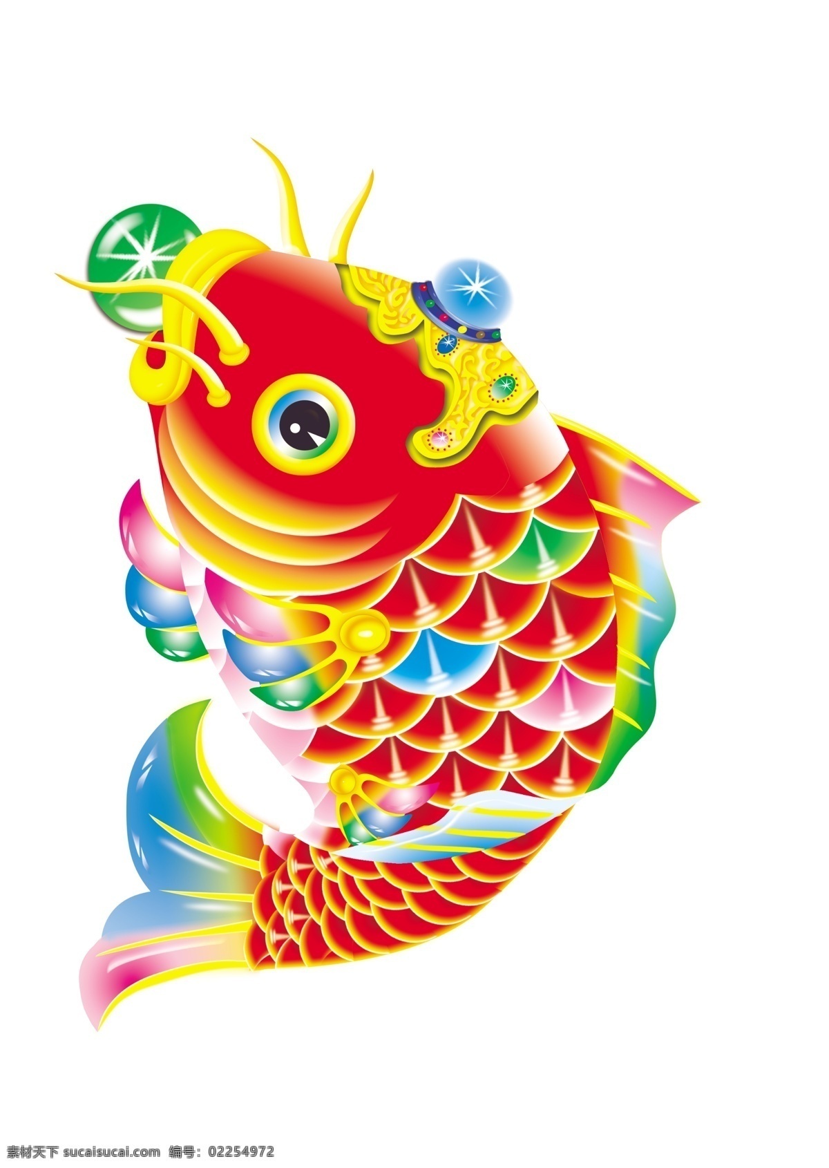 鱼 新年 鲤鱼 分层 源文件
