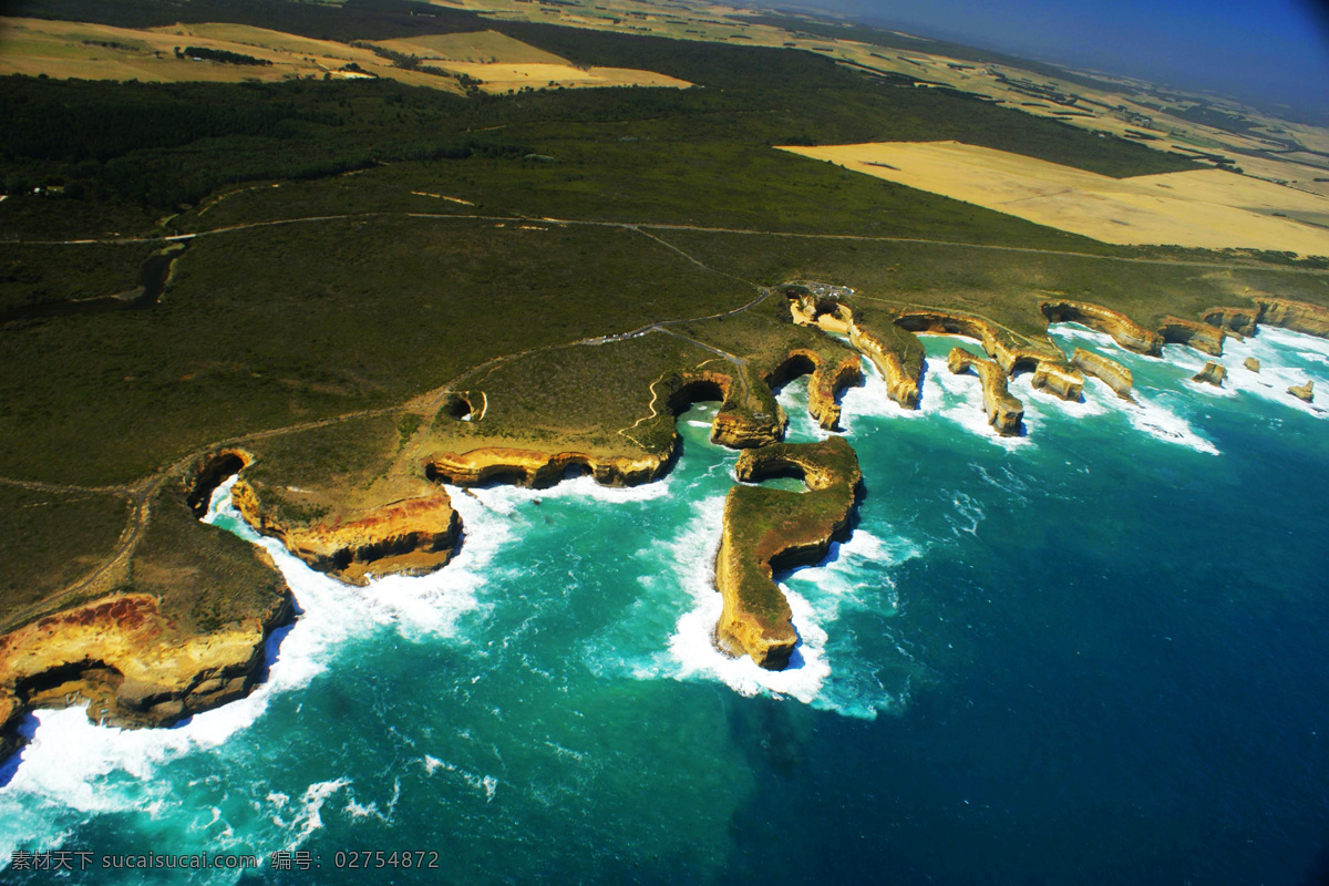 澳大利亚风景 大洋洲 澳大利亚 大洋路 维多利亚州 石灰岩悬崖 黄金海岸线 大海 风景 十二门徒石 植物 国家 风光 国外旅游 旅游摄影