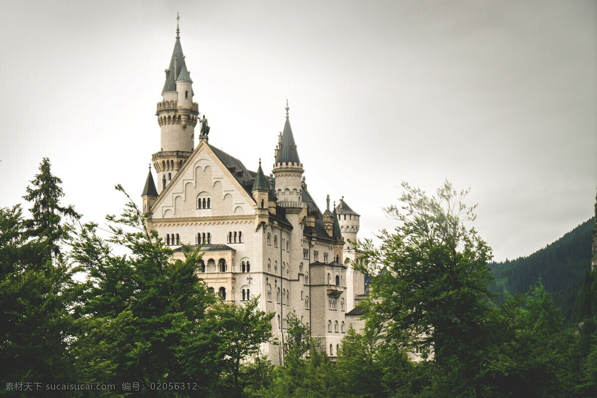 新天鹅堡 天鹅堡 城堡 古堡 德国 德国建筑 古建筑 分享 建筑园林 园林建筑