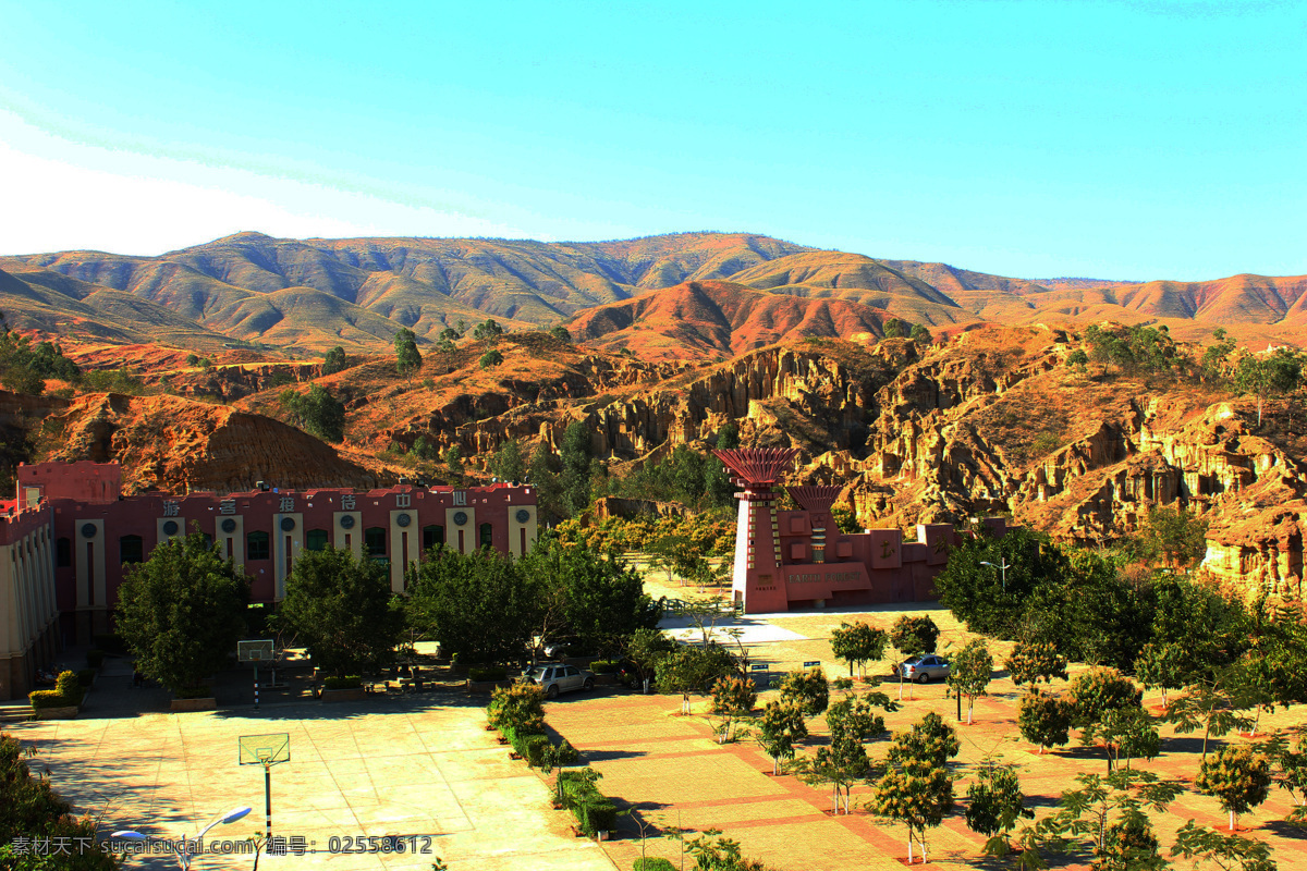 云南 元谋 土 林 售票处 全景 土林 风景 地貌 自然 高清图 旅游摄影 国内旅游