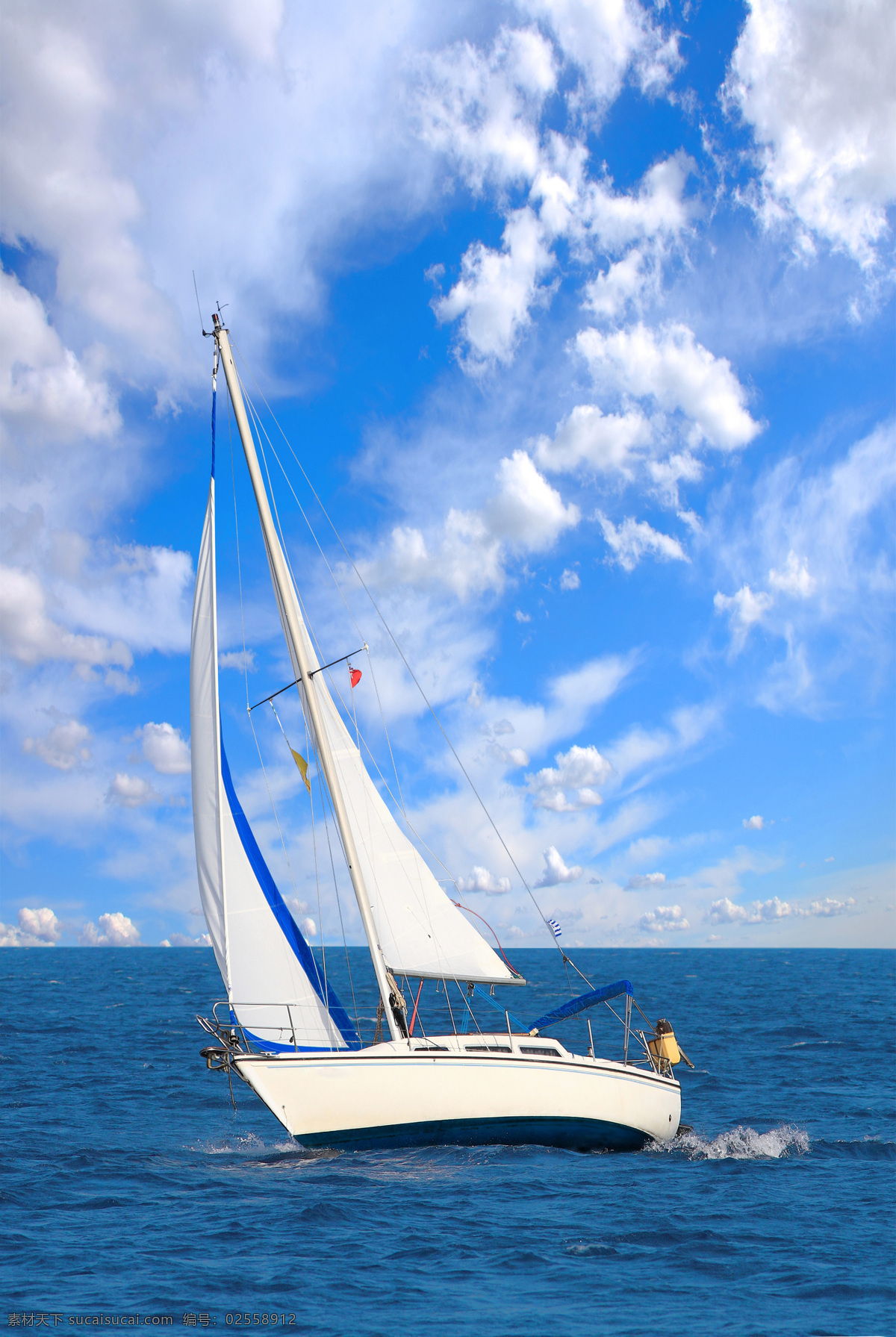 小舱型帆船 帆 白色帆船 双帆 交通工具 旅游摄影 国外旅游