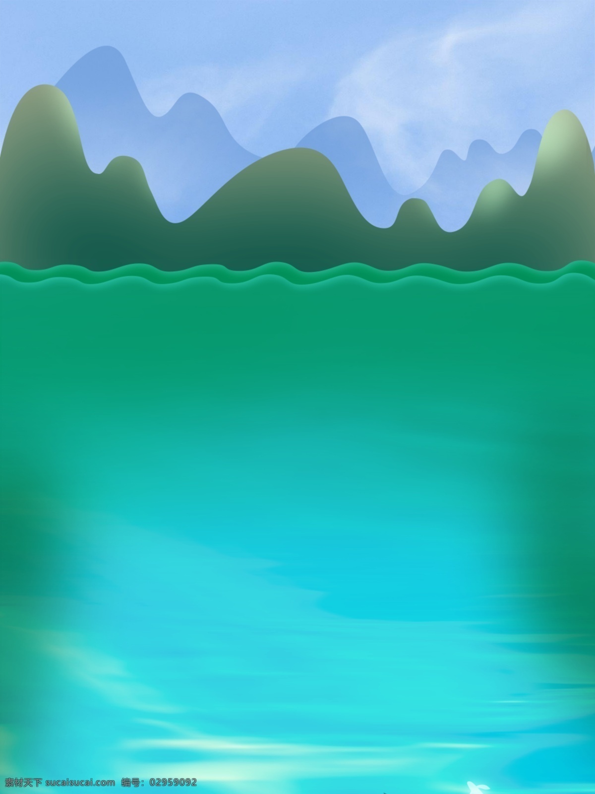 唯美 手绘 山水风景 插画 背景 手绘山水 风景插画背景 通用背景 广告背景 背景素材 背景展板