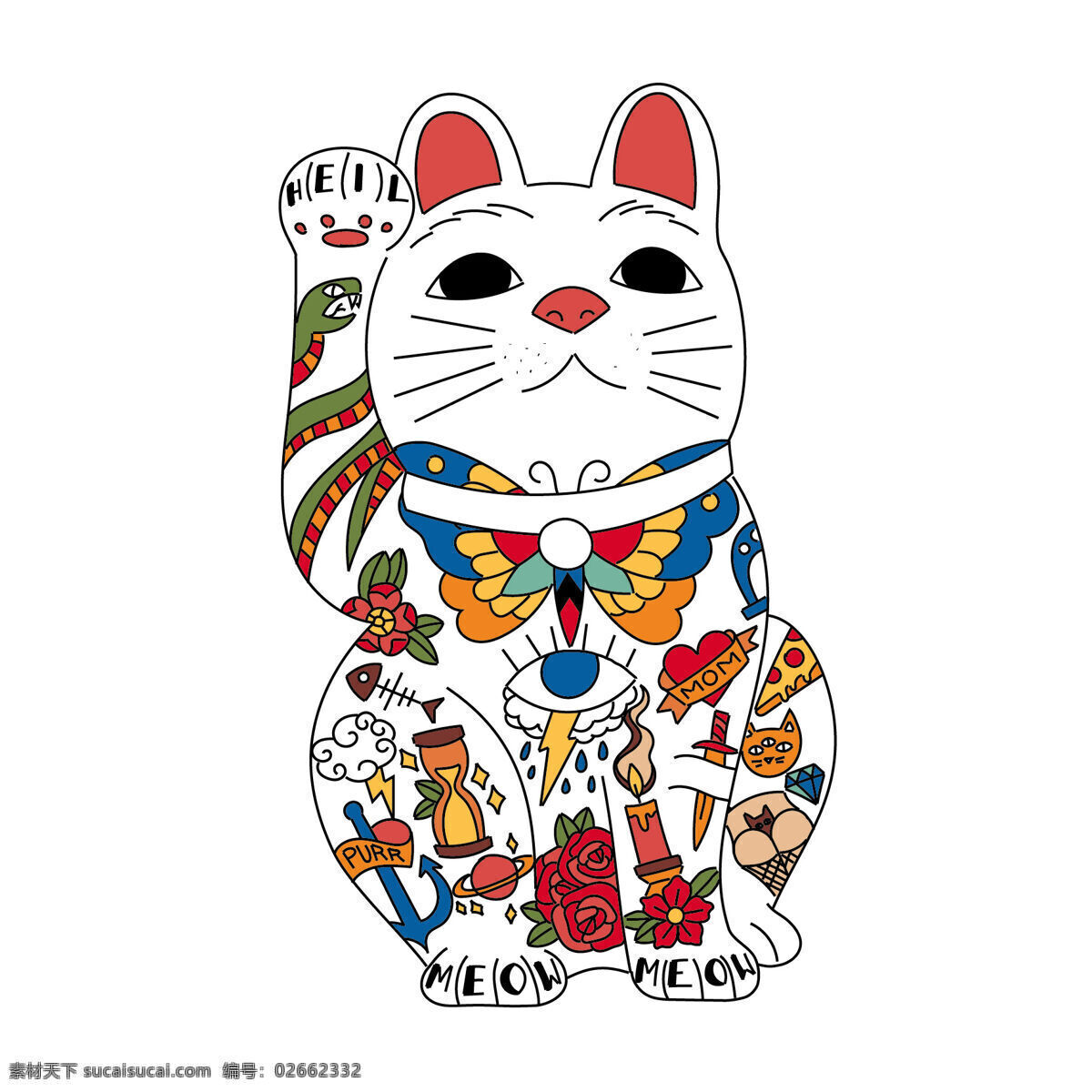 卡通招财猫 可爱招财猫 手绘招财猫 招财猫插画 可爱小猫 卡通小猫 卡通小猫形象 卡通动物 可爱动物 恭喜发财 元宝 金元宝 矢量元宝 喜庆素材 春节素材 动漫动画