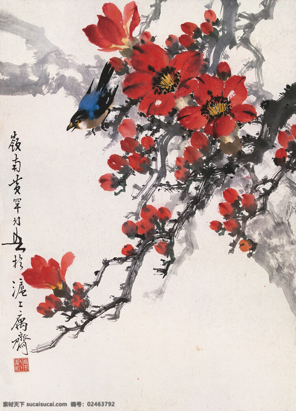 黄幻吾花鸟画素材图片下载-素材编号02463792-素材天下图库