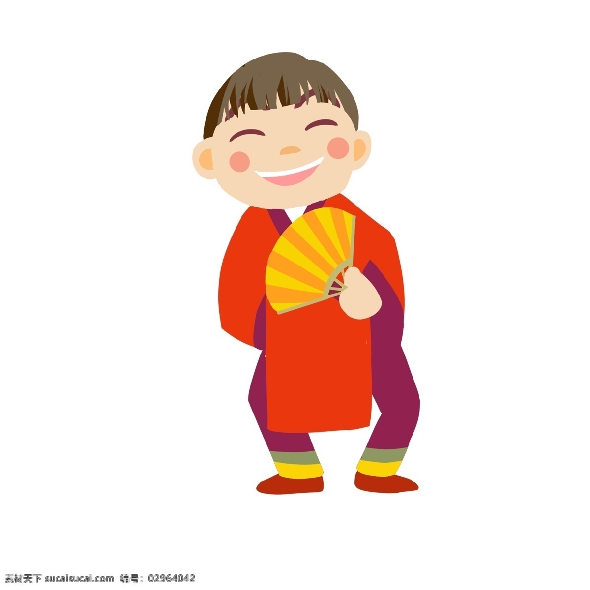 春节 红色 扇子 卡通 形象 新年卡通 节日 新年 红色形象 擅自 对联卡通 卡通红色 红色卡通