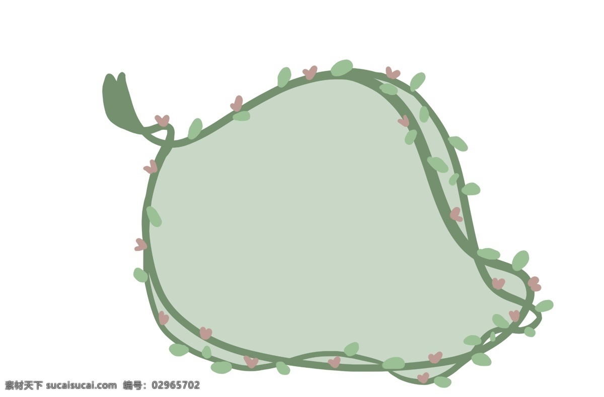 藤蔓 边框 装饰 插画 藤蔓边框 绿色的边框 植物边框 漂亮的边框 创意边框 立体边框 可爱的边框