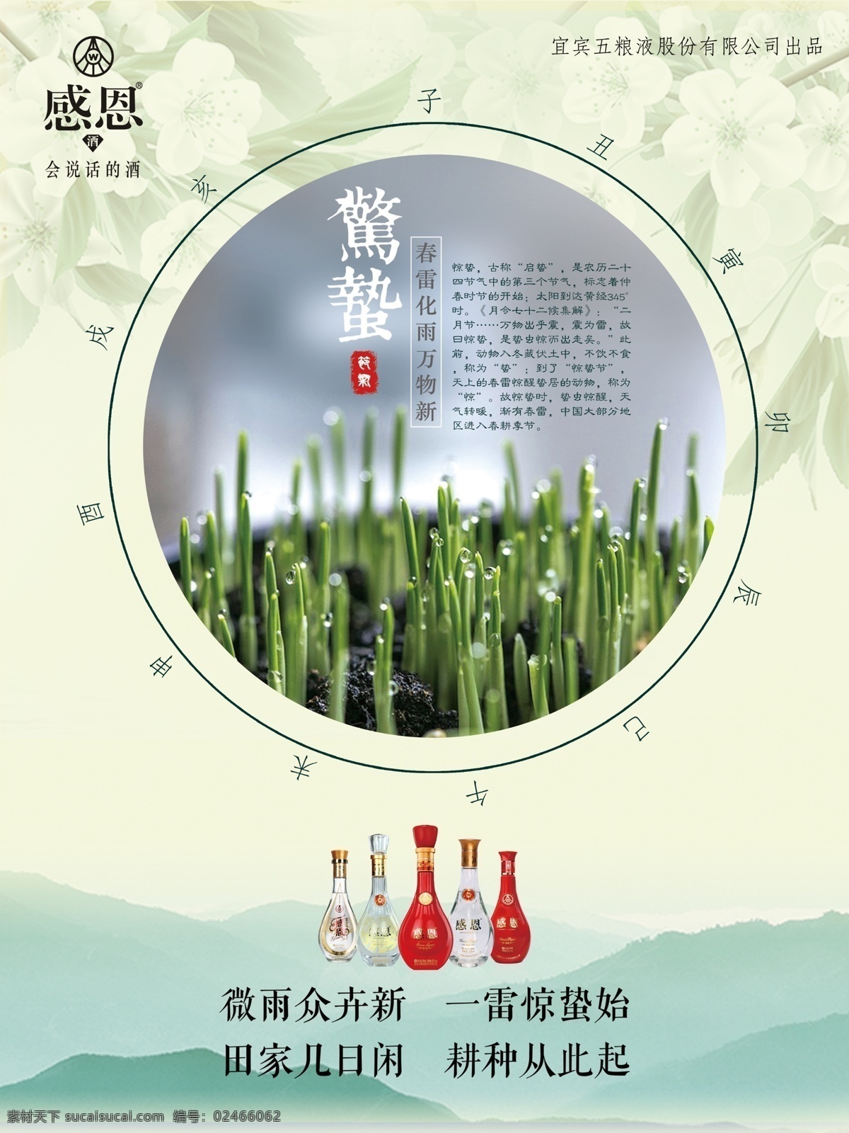 惊蛰节日海报 惊蛰 24节气 酒水