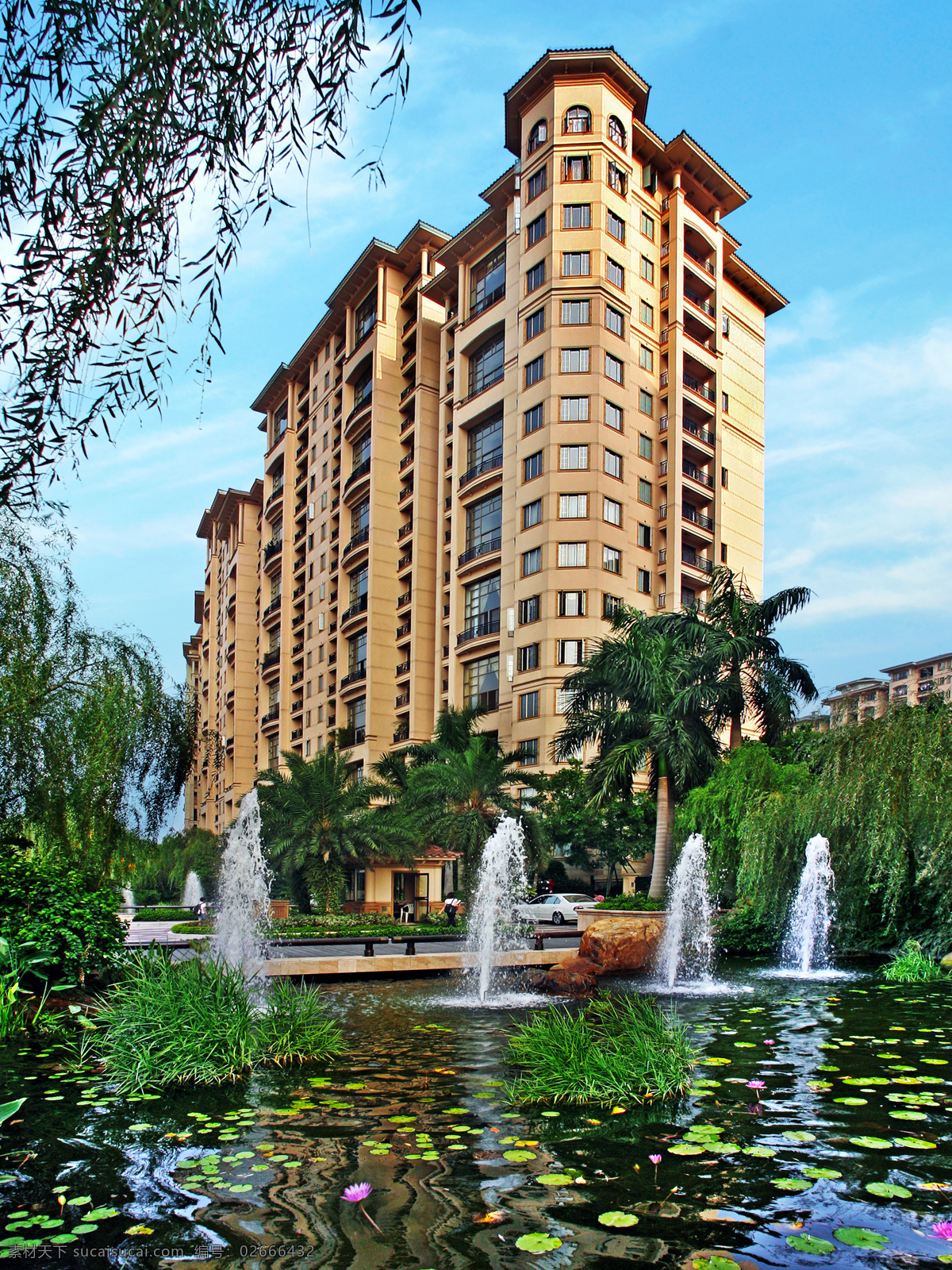 荷花 花园 建筑摄影 建筑园林 楼盘 喷泉 水池 星河 湾 星河湾花园 星河湾 花园式 住宅 观景楼台 欧陆风情 小区 游泳池 矢量图 建筑家居