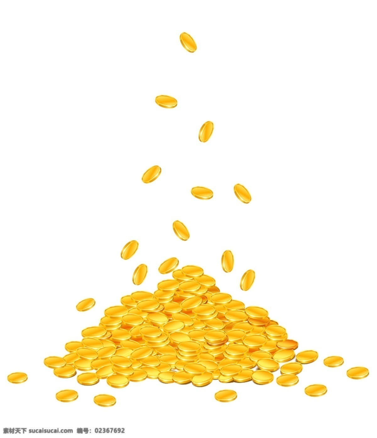 堆 金币 金融 商务 psd免抠 psd源文件