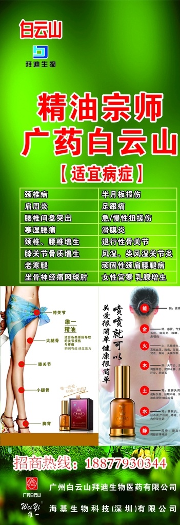 白云山海报 白云山 海报 精油 绿色 适宜病症