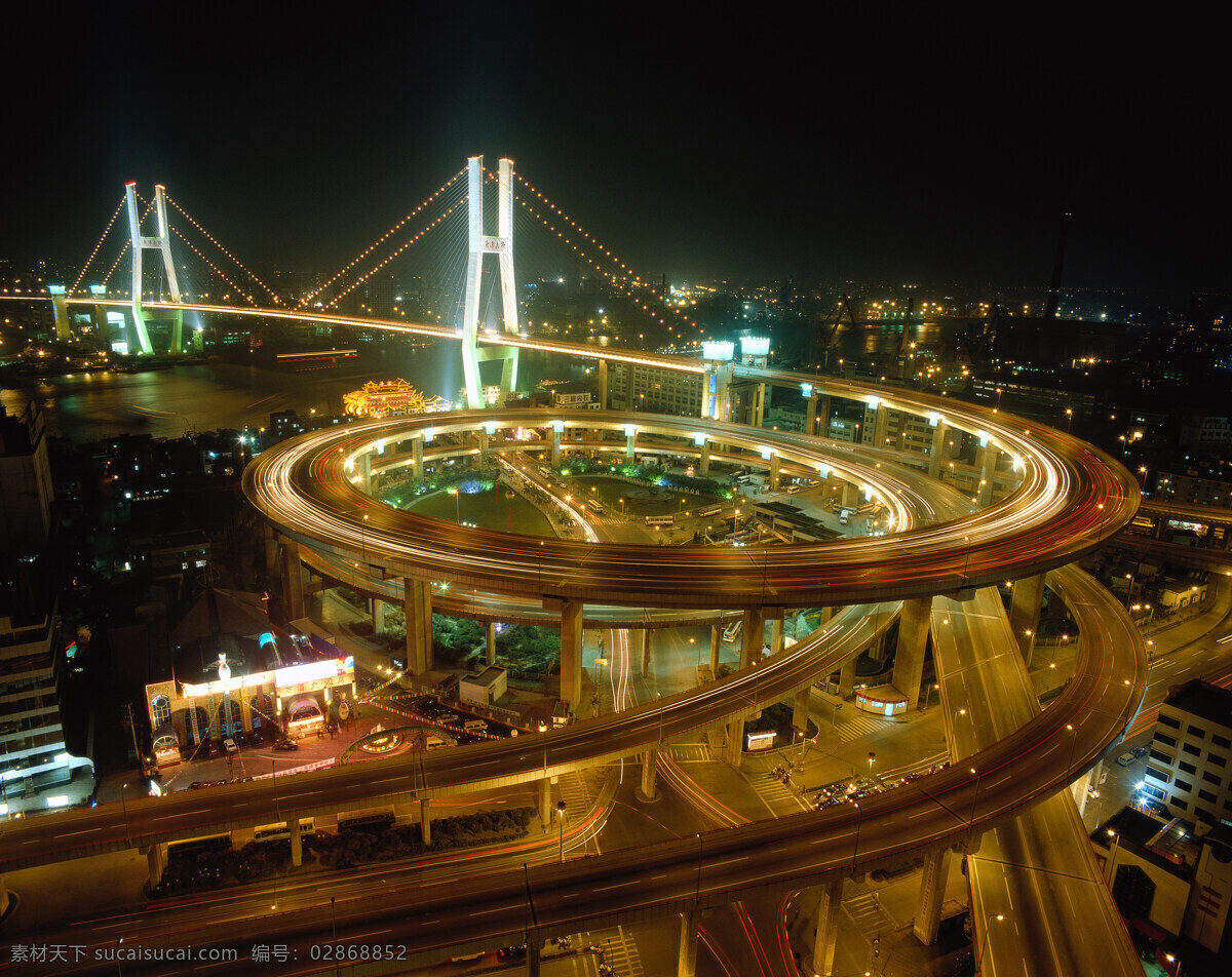 高速路 夜景 海上 大桥 城市 灯光 黄色 路 天空 大厦 高楼 高清 建筑景观 五颜六色 城市的夜 都市夜景 高楼大厦 城市风光 环境家居