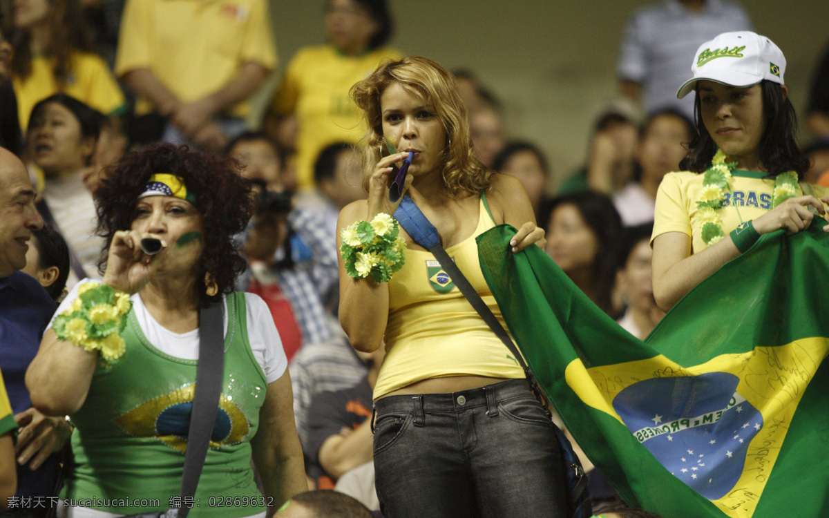 正在 欢呼 女 球迷 女人 世界杯 巴西 足球 体育运动 生活百科