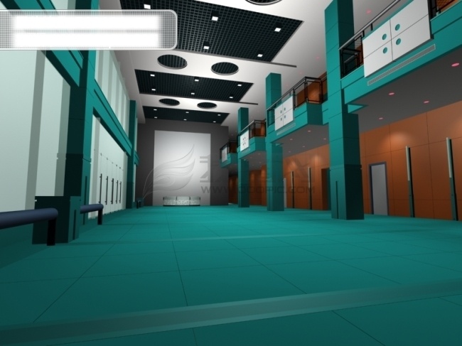 3d 场馆 室内设计 场馆室内设计 效果图 3d素材 3d设计 3d效果图 max 青色 天蓝色
