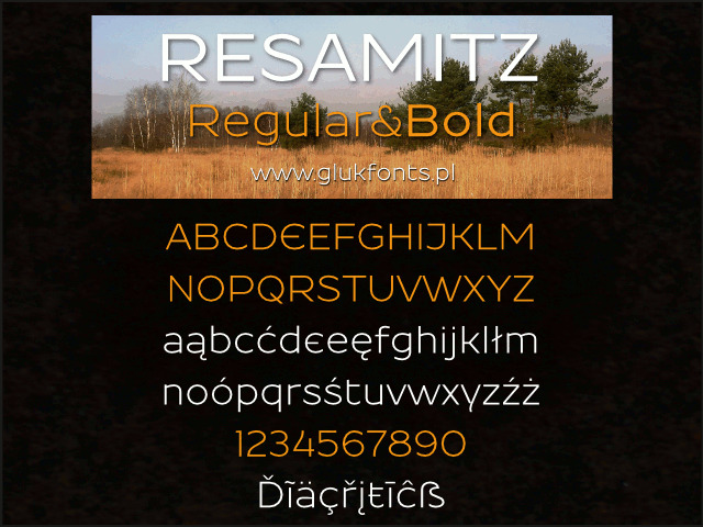 resamitz 字体 gluk 格热戈日l 大胆 otf resamitzbold truetype opentype 后记 eot ttf 光学传递函数 adobe postscript 黑色