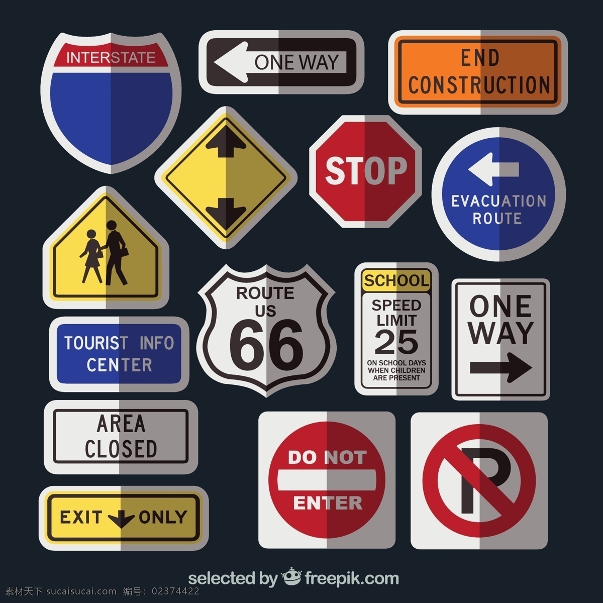 道路交通 标志牌 矢量图 道路 交通 人物 箭头 图标 标签 指示牌 标识 插画 背景 海报 画册 图标按钮 标志图标 其他图标