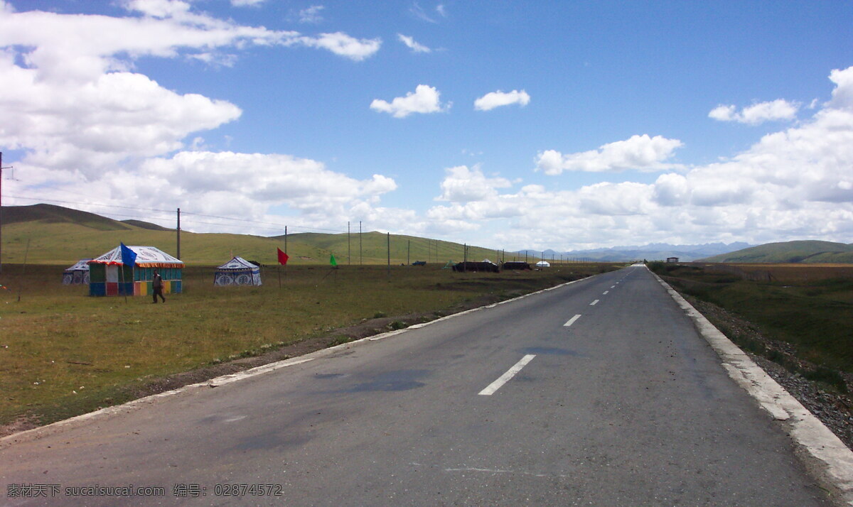 高原 天路 这是 当年 红军 走过 地方 通往 红原县 公路 风景 生活 旅游餐饮