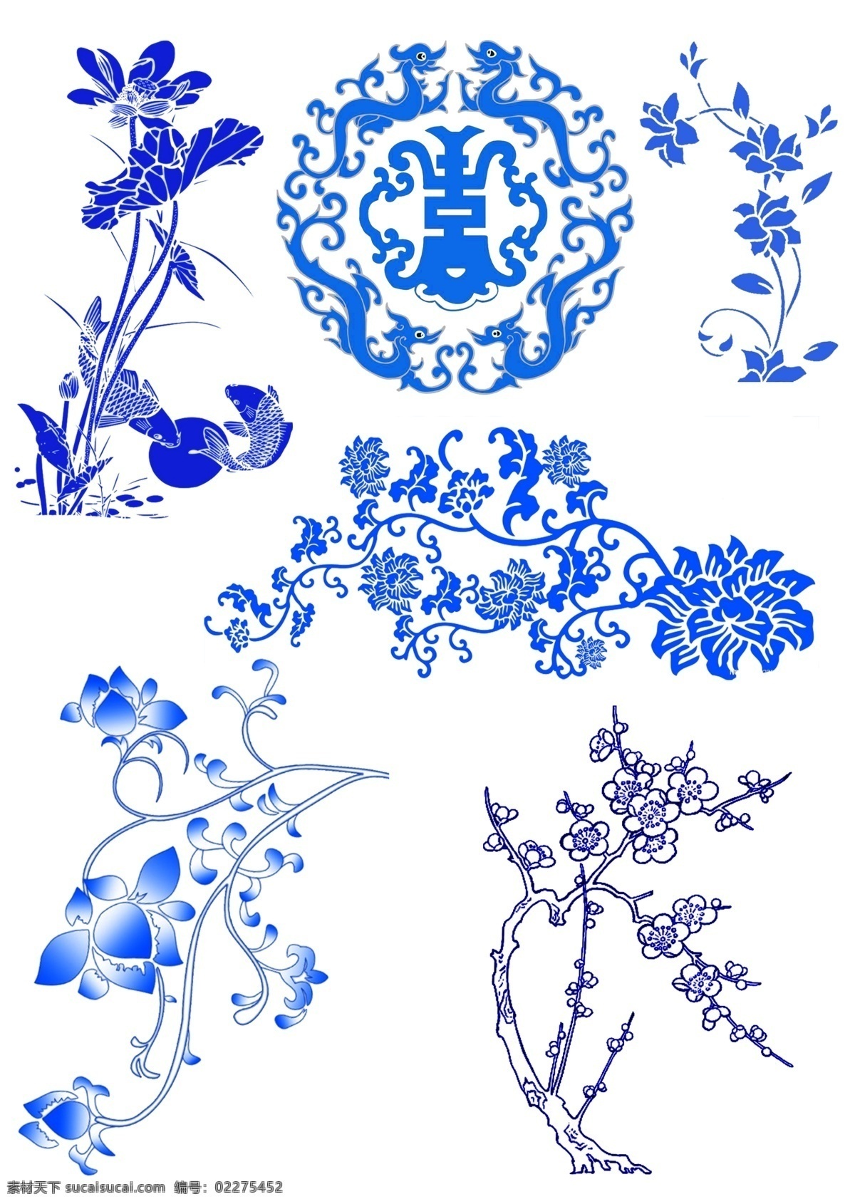 元 青花 回青 蓝色 花纹 青 元青花 青花瓷 瓷器