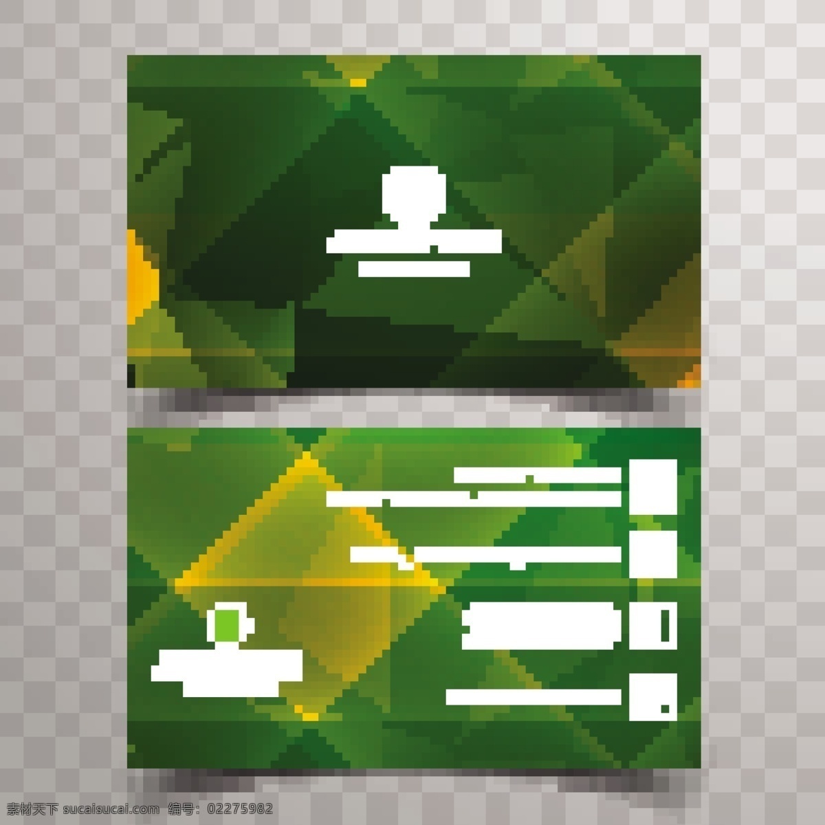几何 绿色 名片 模板 商标 商务 抽象 卡片 办公室 形状 多边形 展示 文具 公司 联系 品牌 现代