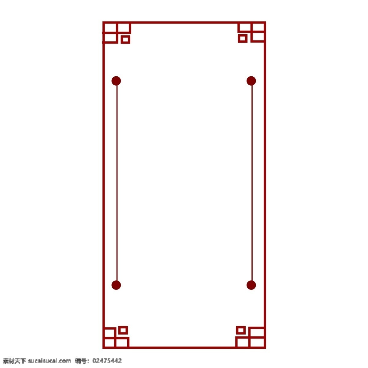 手绘 中国 风 红色 边框 中国结边框 古风 2019年 窗户边框 新春 春节 窗花边框 古色 国风 边框红色