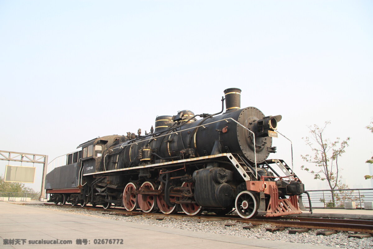 火车头 老火车 全身 蒸汽火车头 金属 怀旧 大跃进 革命 动力 现代科技 交通工具