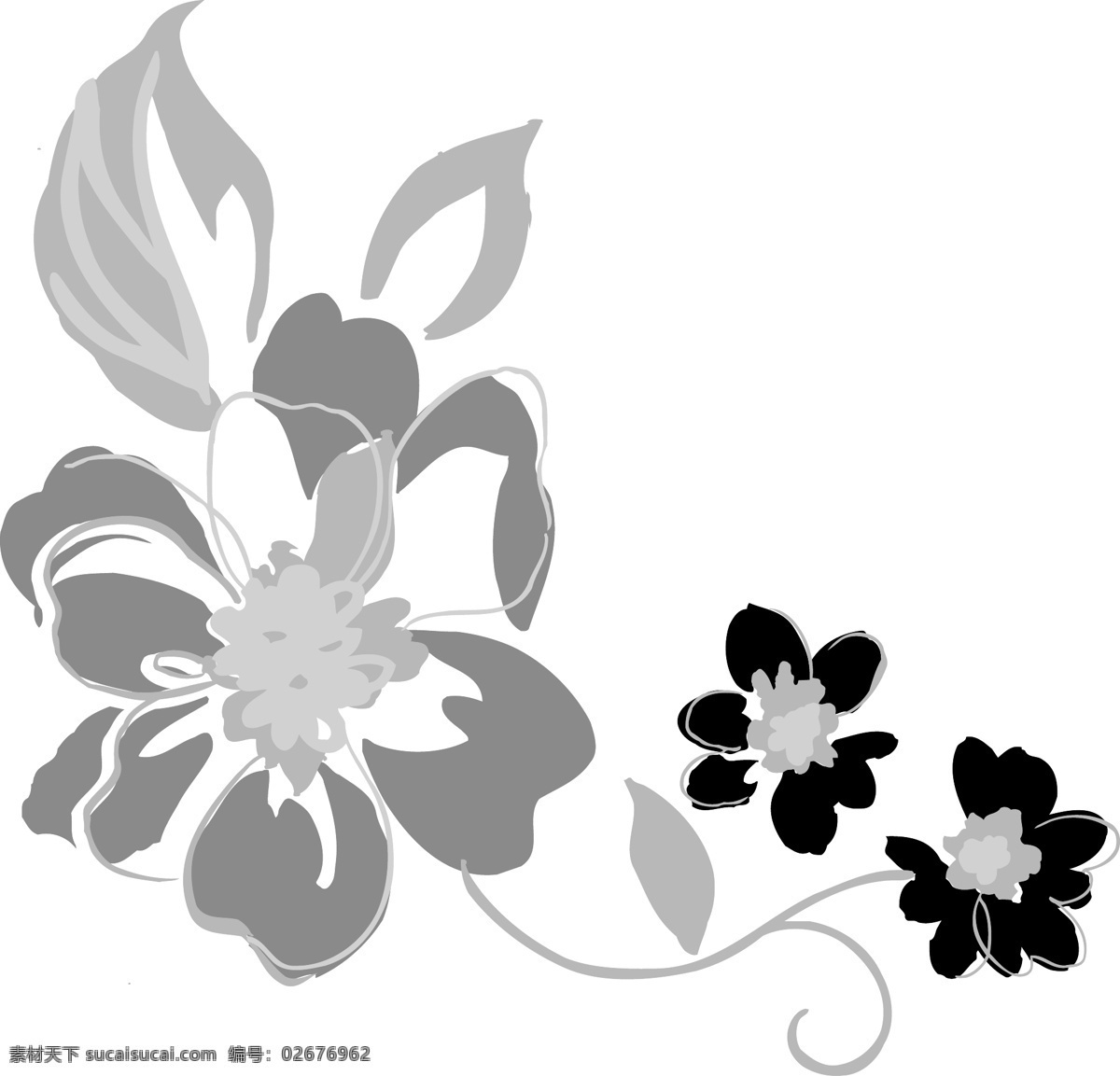 黑色 花边 黑色花边素材 矢量图 矢量 花纹 底纹 边框 花纹花边
