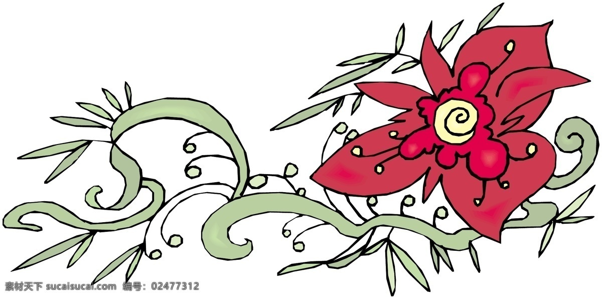 花朵 花草 鲜花 矢量 格式 eps格式 设计素材 花草世界 矢量植物 矢量图库 白色
