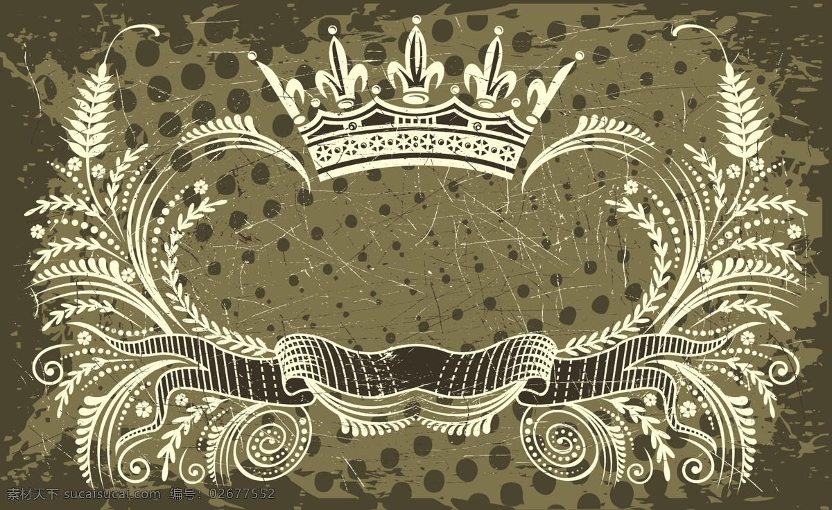 皇冠 花纹 花边 矢量 怀旧 模式向量 向量 模式 欧洲 帝国 类型 vectordecorative 矢量图 其他矢量图