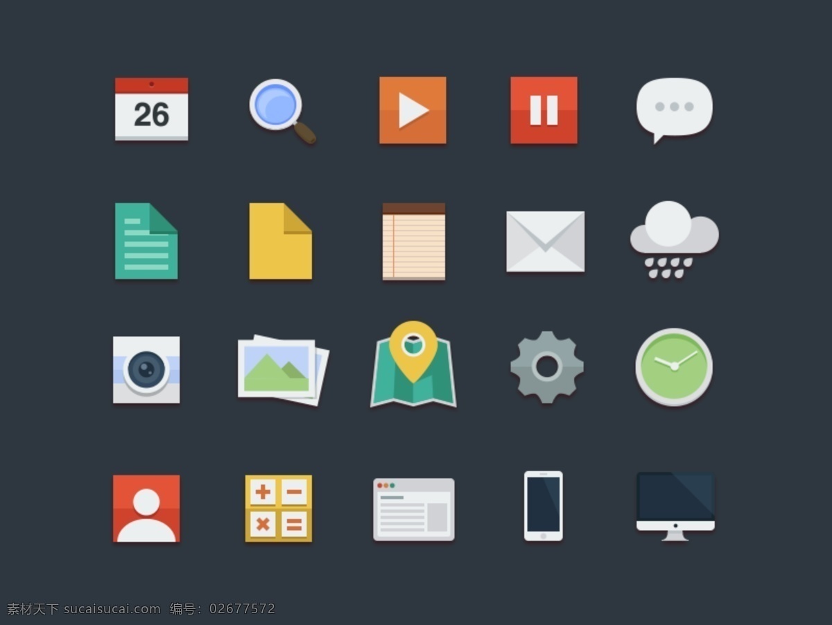 flat ui 扁平 tmachao psd源文件