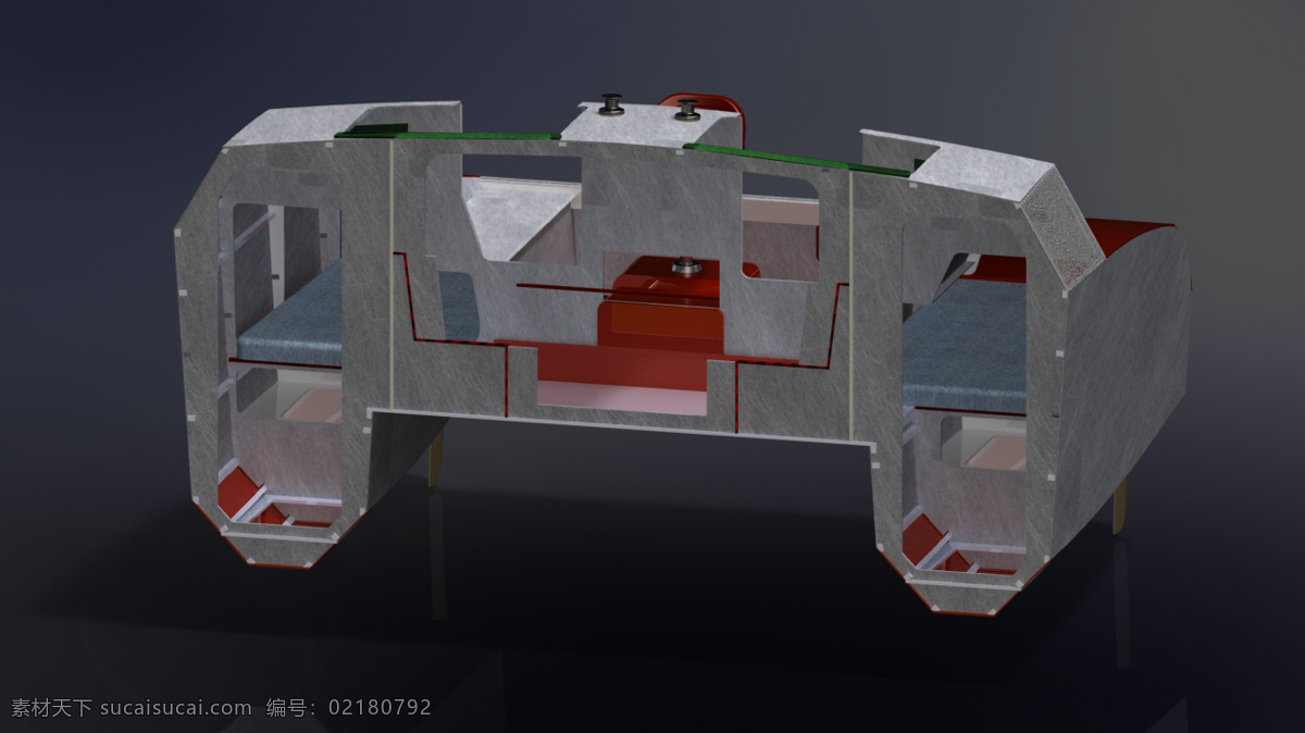 kdesigns 双体 船 dbp 生态 艇 双体船 3d模型素材 其他3d模型