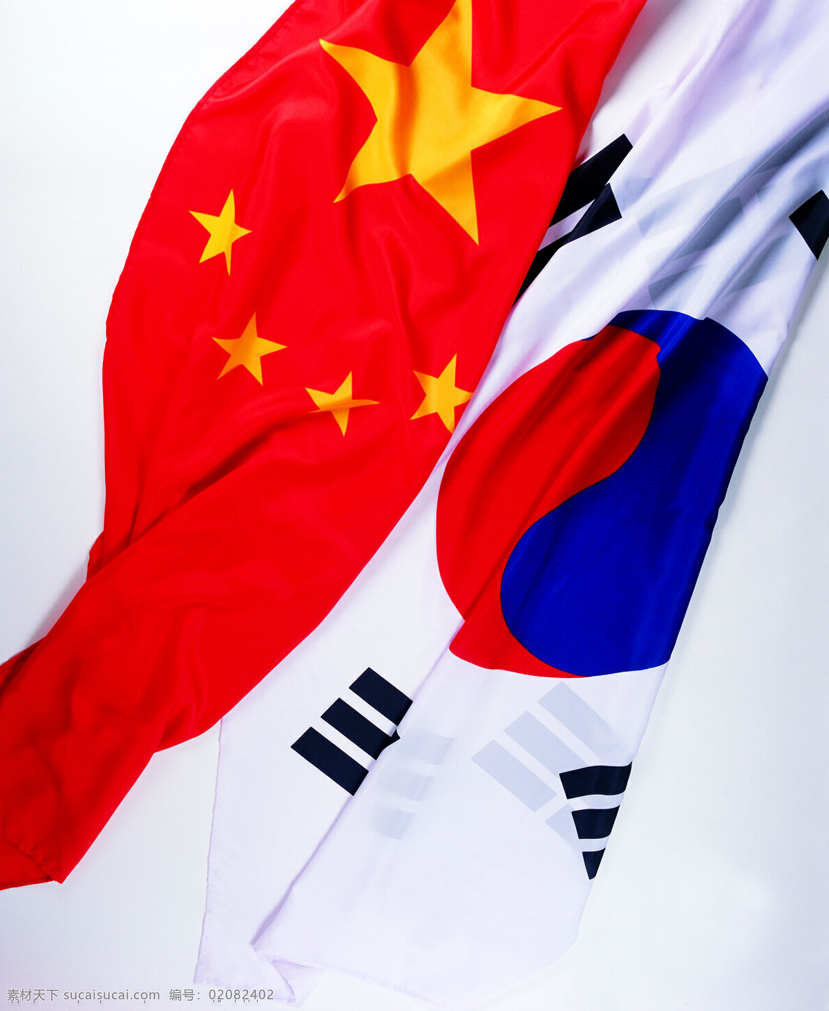 国际 国旗 韩国国旗 旗帜 生活百科 生活素材 友谊 世界旗帜 中国国旗 国旗特写 psd源文件