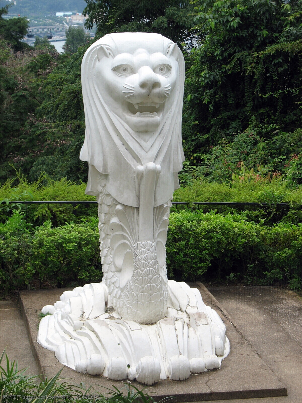 鱼尾狮 新加坡 雕塑 标志 新加坡标志 塑像 建筑园林