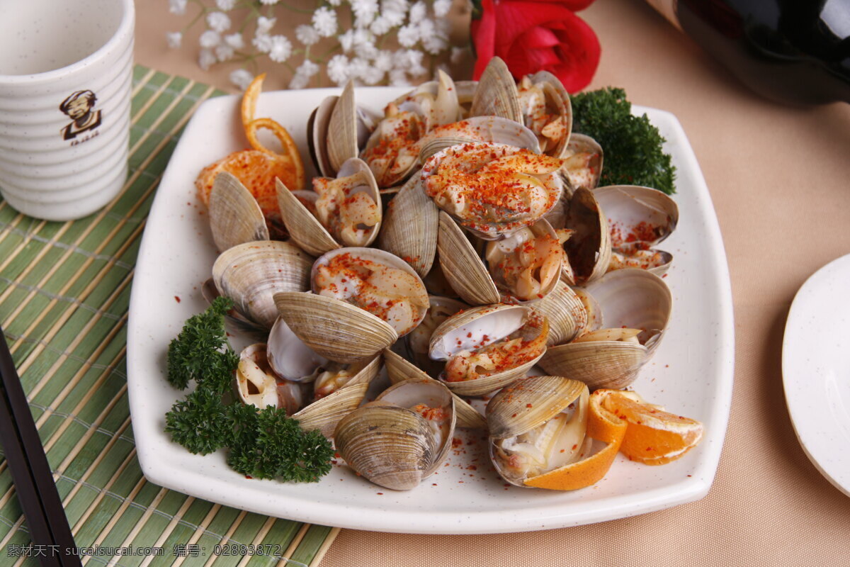 烤黄蚬子 烤花蚬子 烤蚬子 蚬子 海鲜 传统美食 餐饮美食