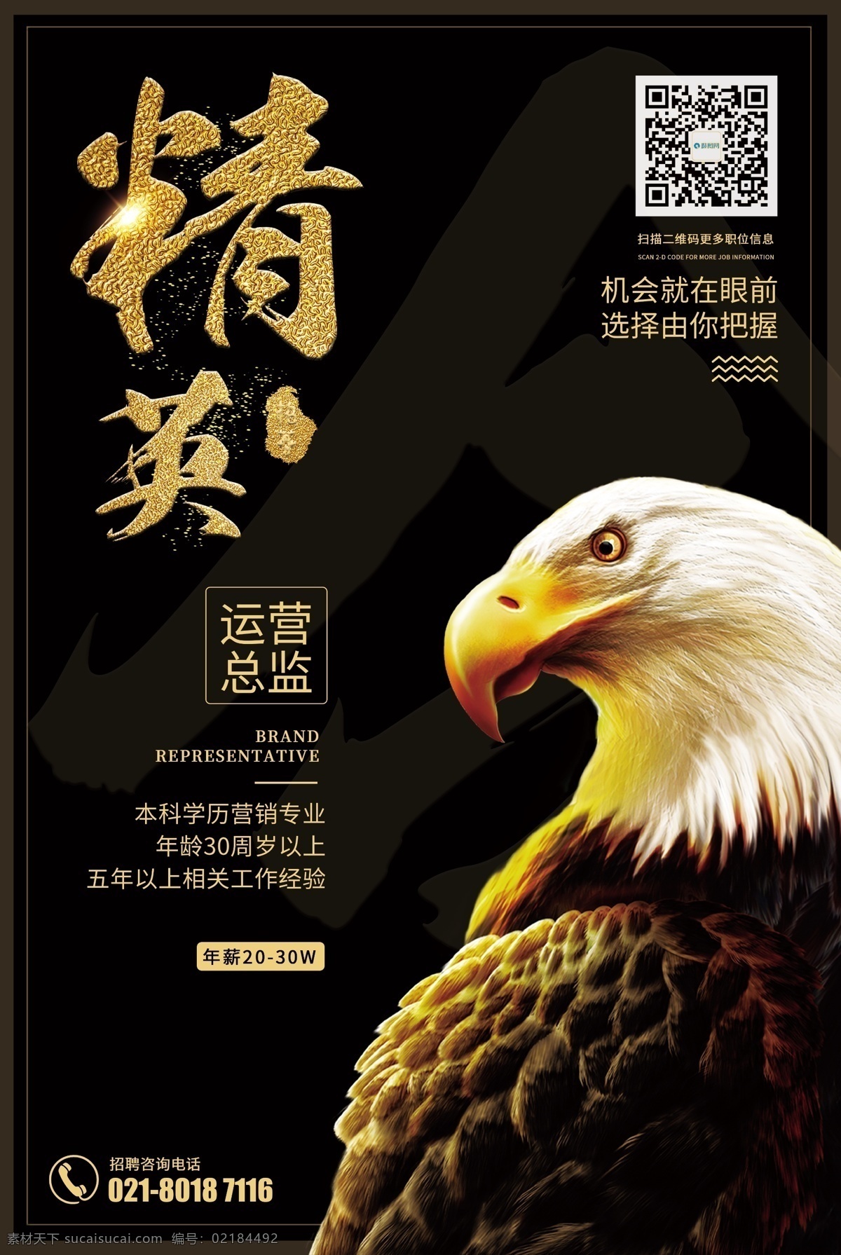 创意 招聘 精英 海报 招贤纳士 招兵买马 寻人启事 职务 职位 招聘精英海报
