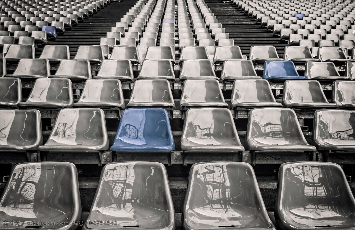 体育馆空椅子 体育场 座椅 灰色椅子 蓝色椅子 大球场 足球场 橄榄球场 棒球场 空座位 空 排座位 观众席 空观众席 席位 座位 单调 静止 高清图片 建筑园林 室内摄影