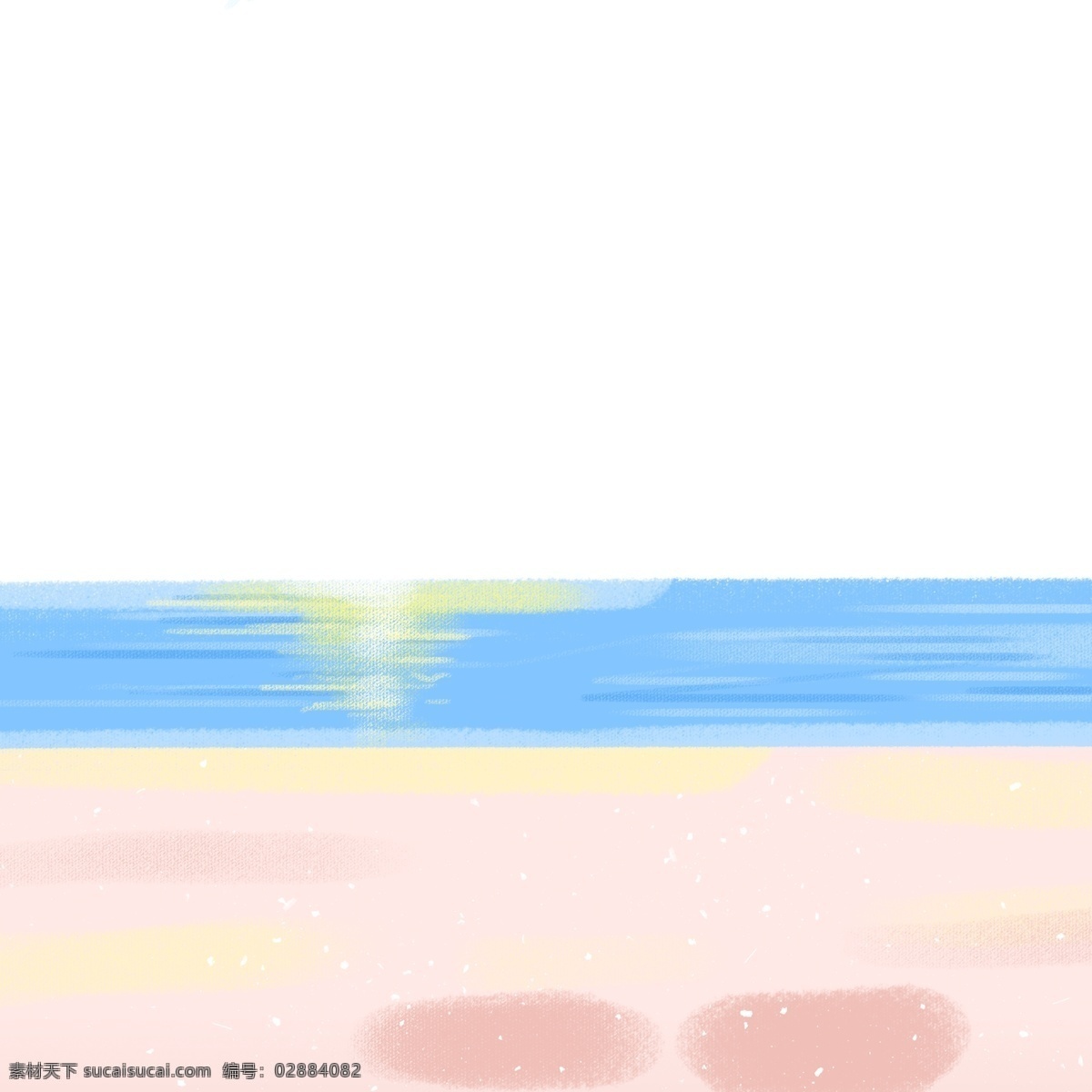 大海 卡通 矢量 场景 图 山水 旅游 旅行 日升 沙滩 海洋 海边 海鸥 看海 夏天 夏日 夕阳