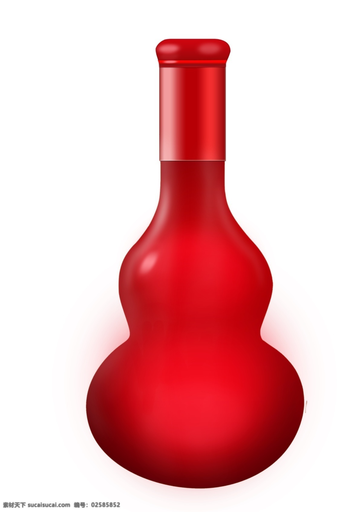 红色葫芦酒瓶 吉祥如意 葫芦酒瓶 分层 源文件