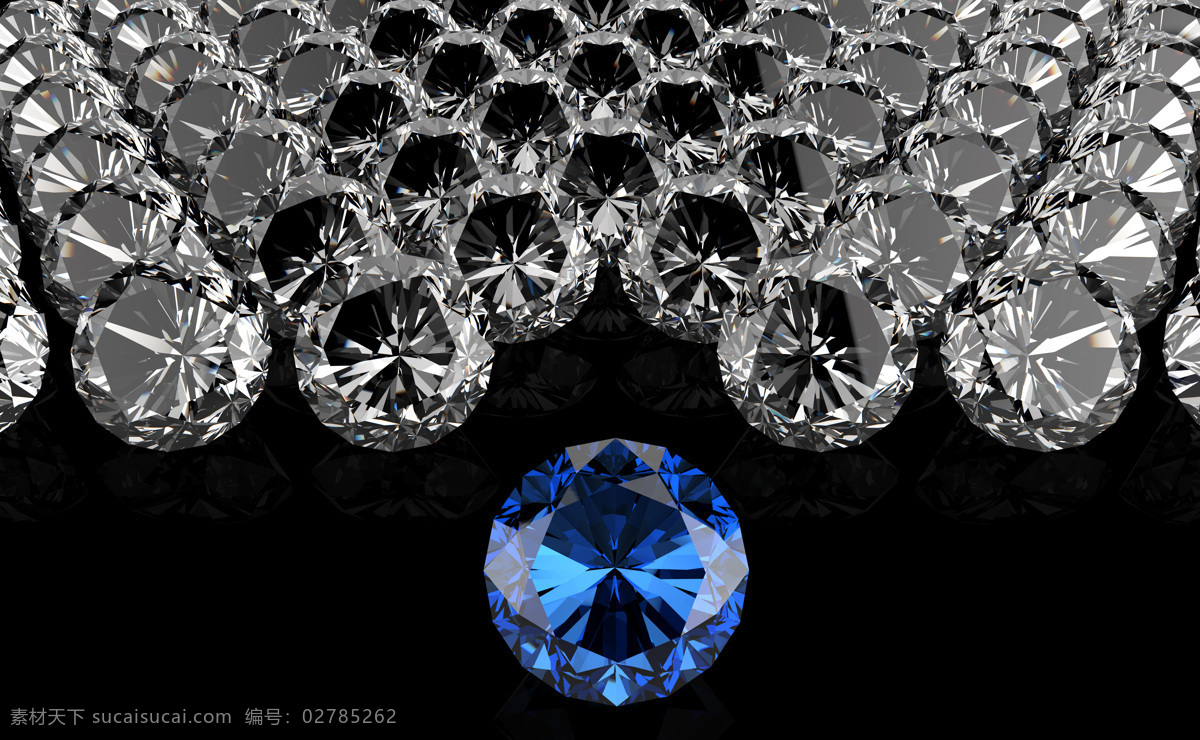 宝石 蓝钻石 蓝宝石 唯美 炫酷 3d 钻石 珠宝 首饰 底纹边框 其他素材